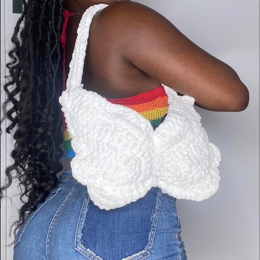 Fluffy “Angelica” wings bag